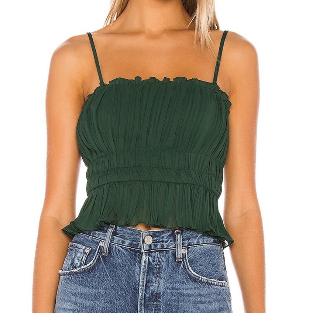 Angela Top in emerald green